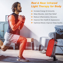 Streamlet red light panel shown for body treatment and recovery support