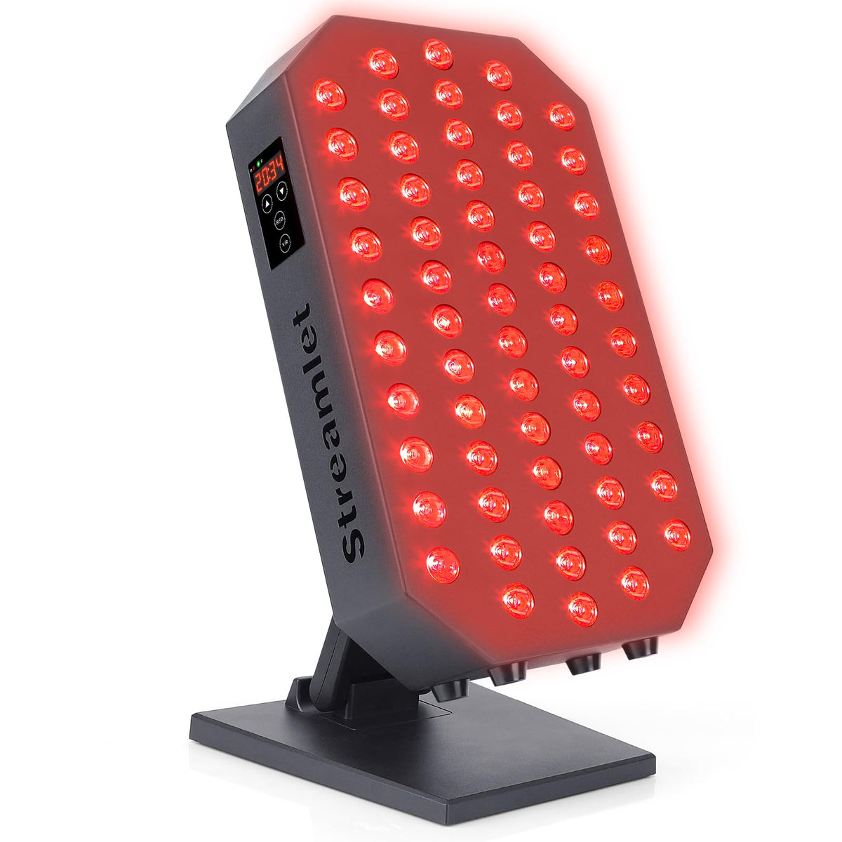 Streamlet red light therapy panel front view for home use and skin health support