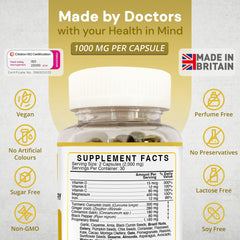 Strength & Spices turmeric capsules closeup illustrating easy swallowing and vegan formula