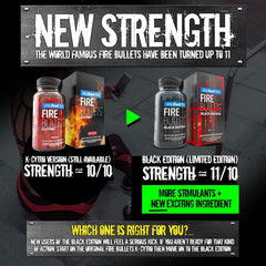 stripfast5000 Fire Bullets Black Edition label detail showing vegan-friendly formula