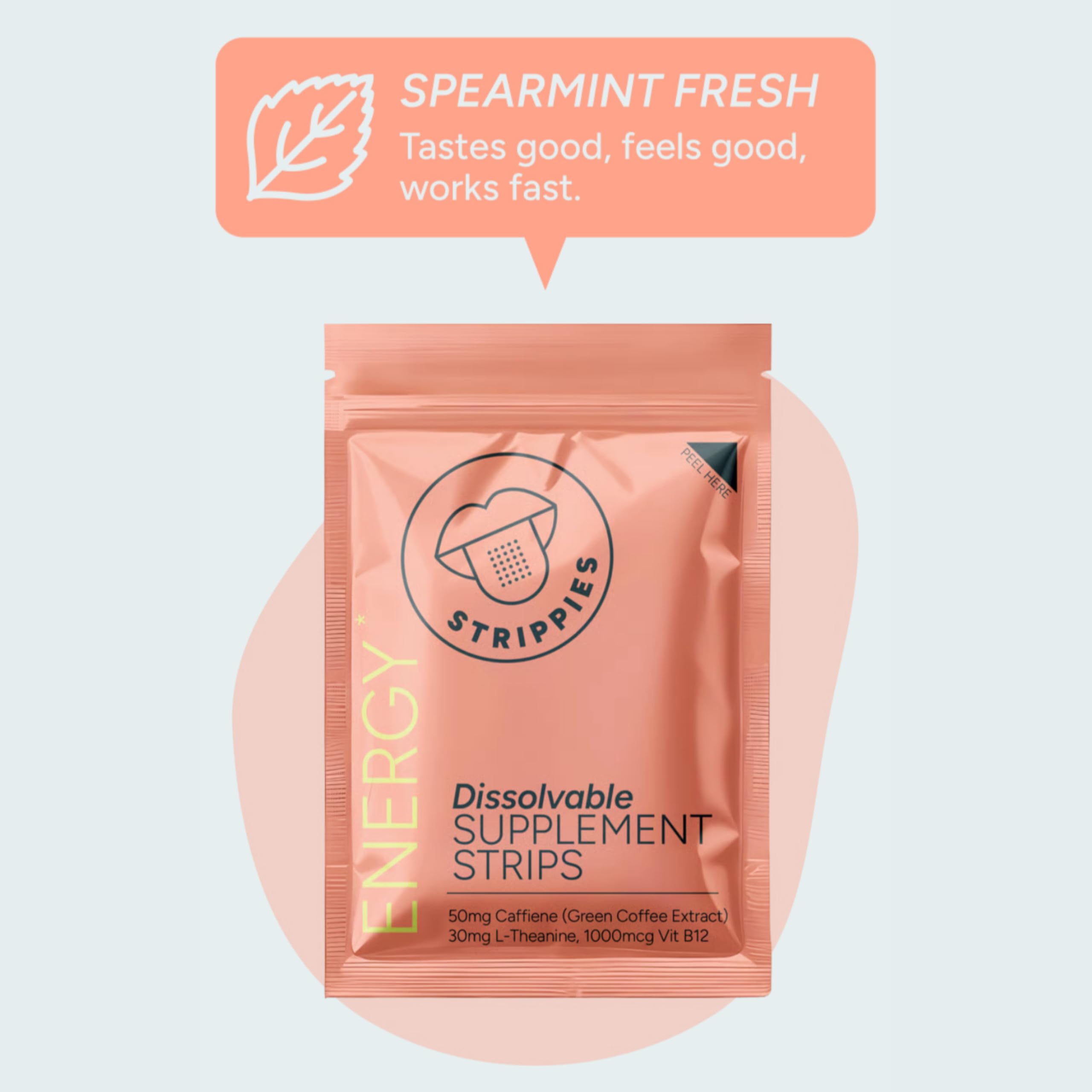 STRIPPIES 90 strips pack for daily energy boosts