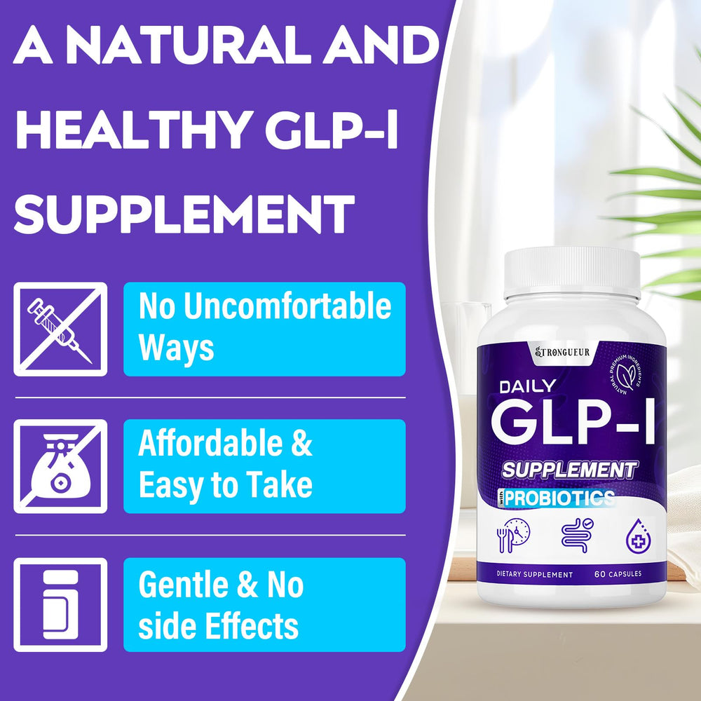 Vegan packaging of Strongueur GLP-l signaling clean, plant-based ingredients