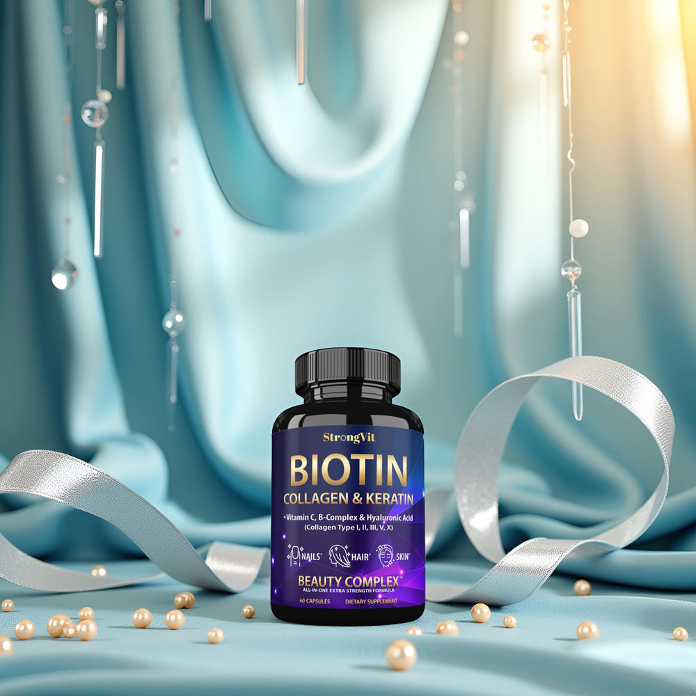 StrongVit 30-day supply bottle with ready-to-swallow capsules.