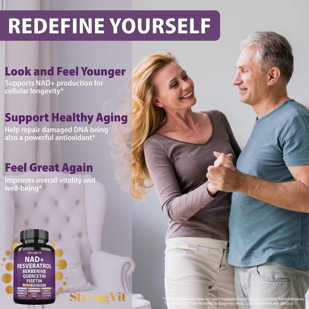 StrongVit Berberine Quercetin CoQ10 blend in capsule form.