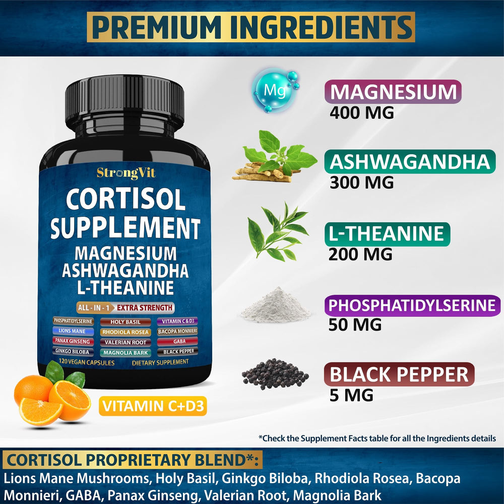 Close-up of StrongVit capsules for easy daily intake and relaxation