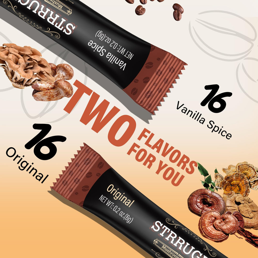 Strrugel instant stick pack dissolves quickly in hot or cold water.