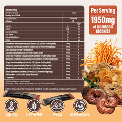Strrugel organic mushroom coffee Reishi stick for steady energy without jitters.