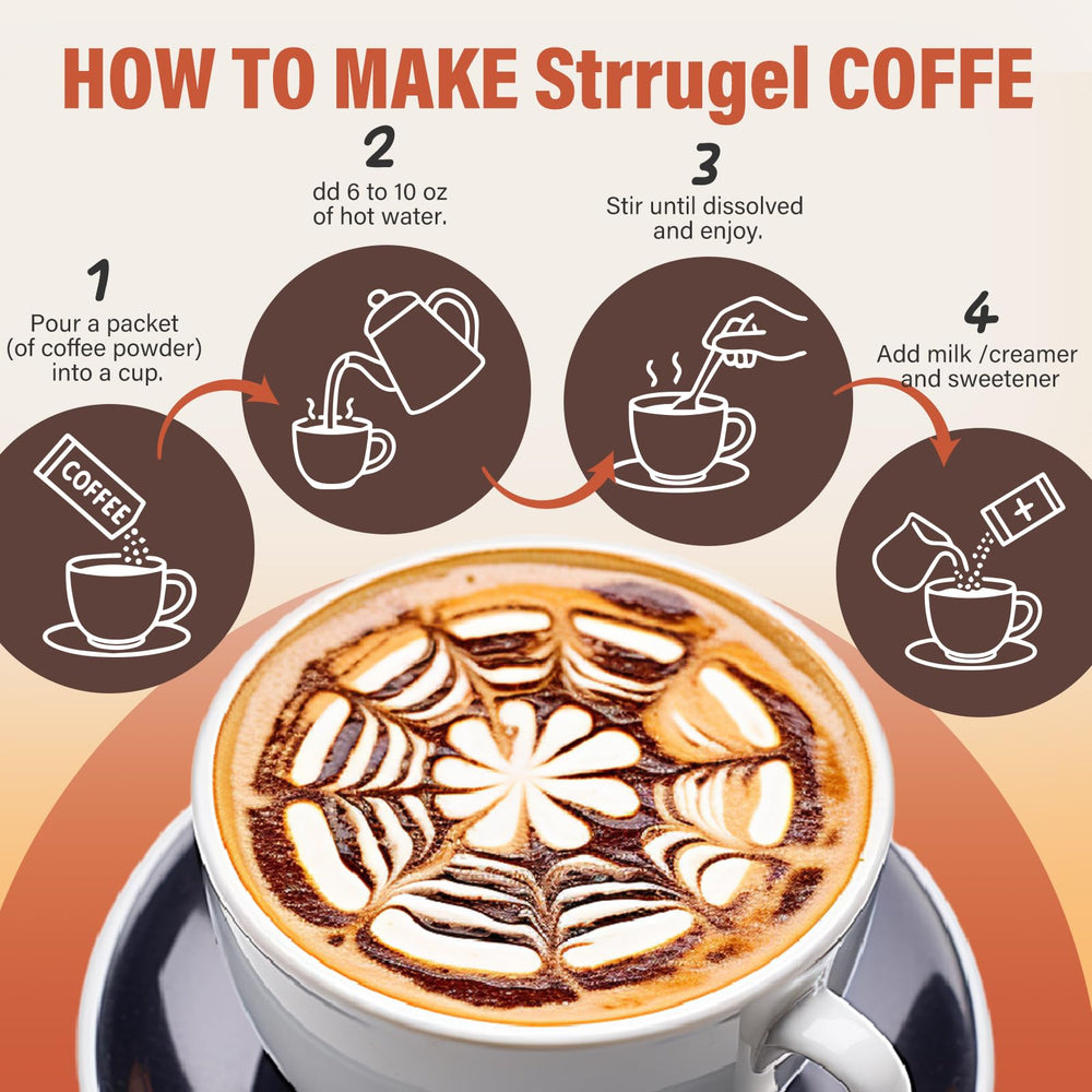 Strrugel travel-friendly coffee stick for work, gym, or travel.