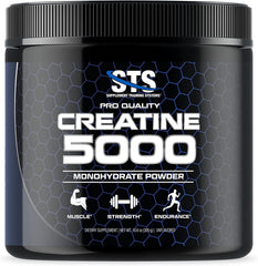 STS Creatine 300g bottle front view highlighting pure creatine monohydrate for training energy