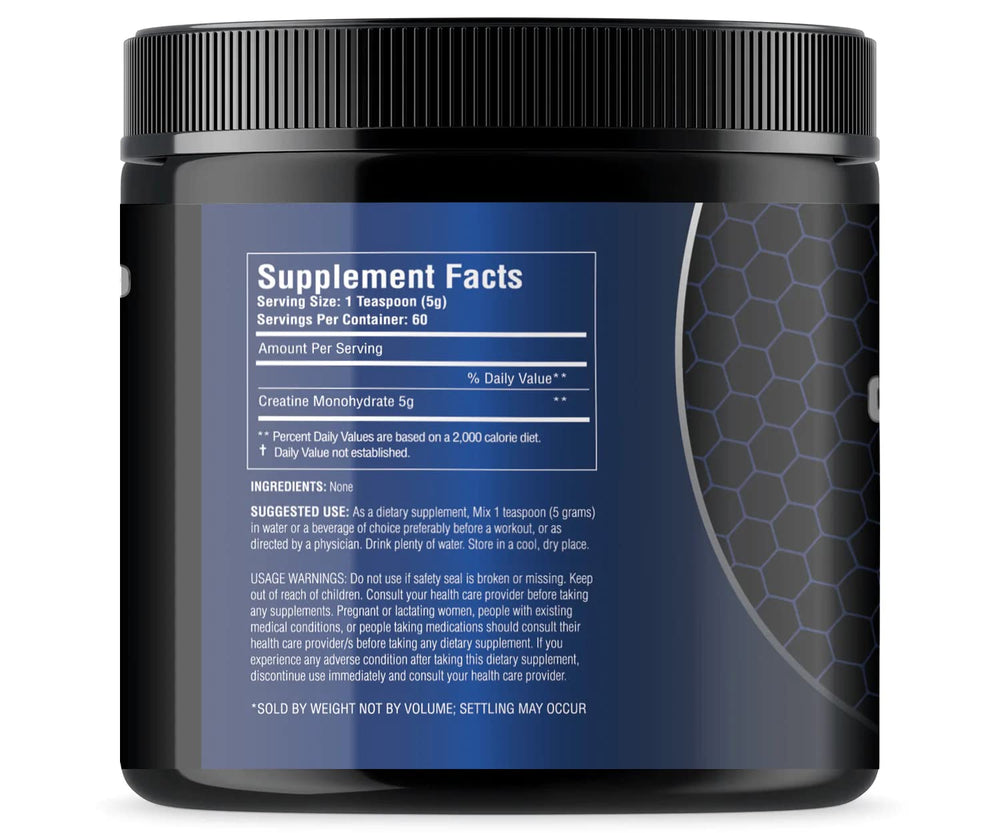 STS Creatine 300g powder dissolving in water for quick mixability