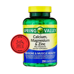 STS Home Calcium Magnesium Zinc bottle front showing key nutrients for bone support