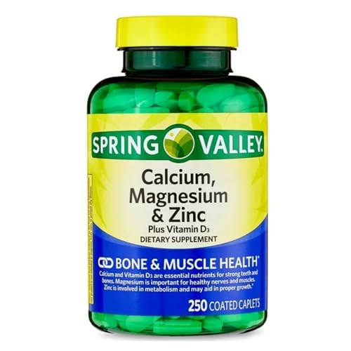 STS Home calcium-magnesium-zinc caplets closeup highlighting coated texture for easy swallowing