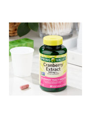 STS Home cranberry extract bottle closeup shows 500 mg capsules for daily use