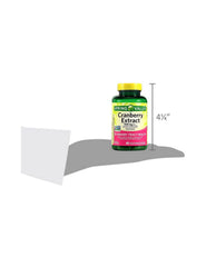 STS Home cranberry extract bottle side provides dosage guidance for easy daily administration