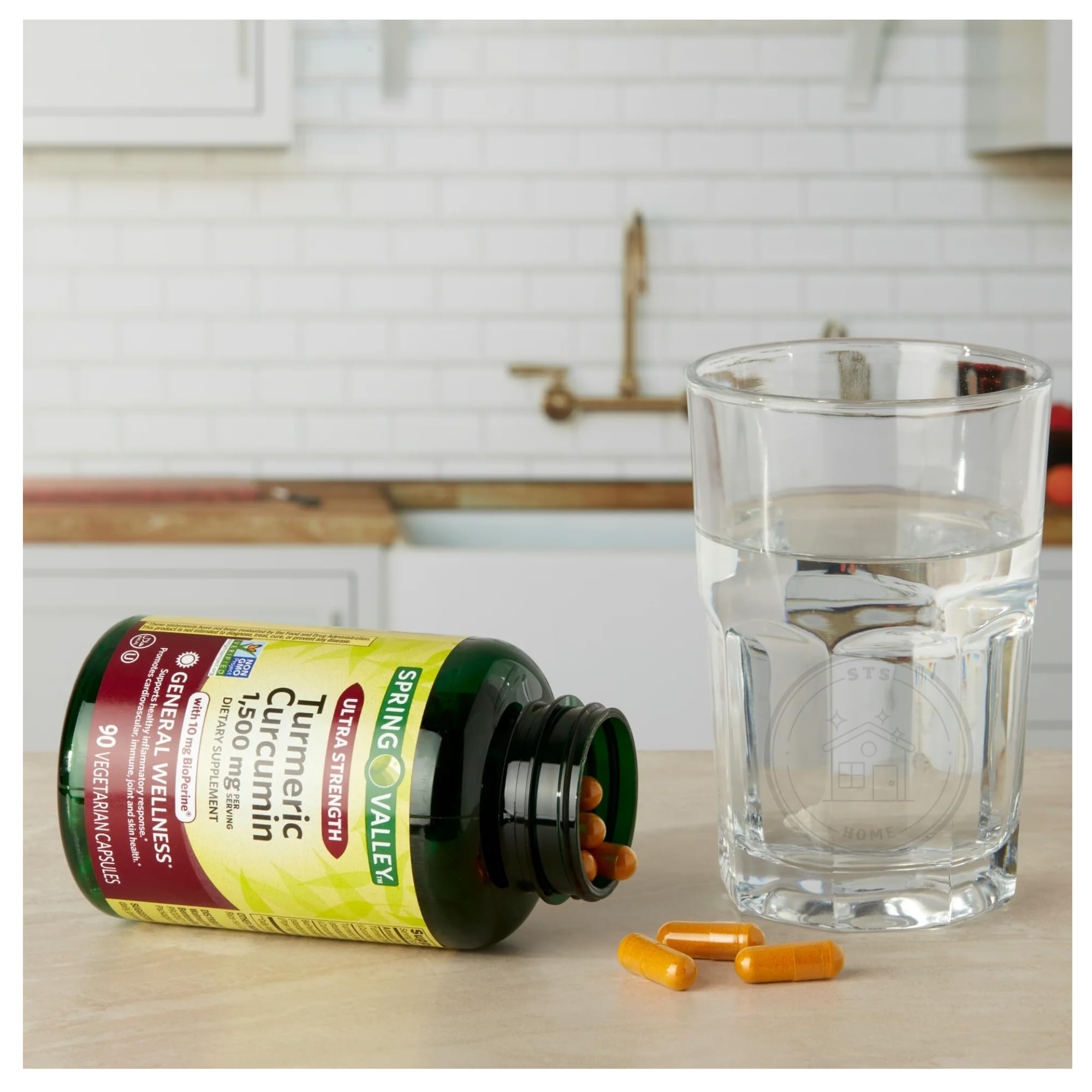 STS Home turmeric capsules supporting immune and skin wellness