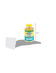 STS Home Spring Valley Omega-3 lemon-flavored softgels indicate gluten-free and dairy-free suitability
