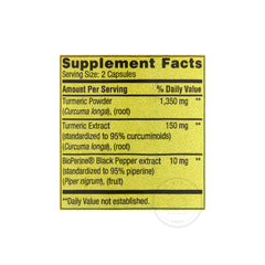STS Home vegetarian-friendly turmeric capsules with gluten-free ingredients