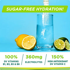 Pouring Stur electrolyte drink into a glass for quick hydration