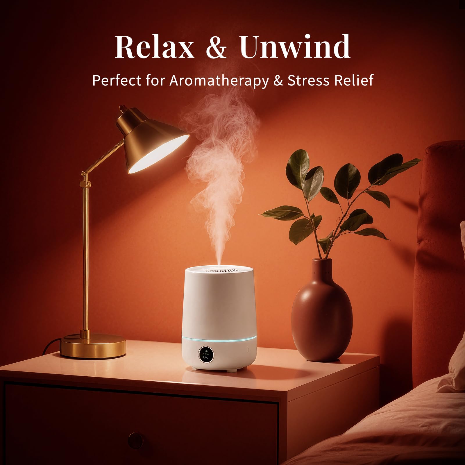SU JUABA Cedarwood oil diffusing to create a peaceful meditation atmosphere.