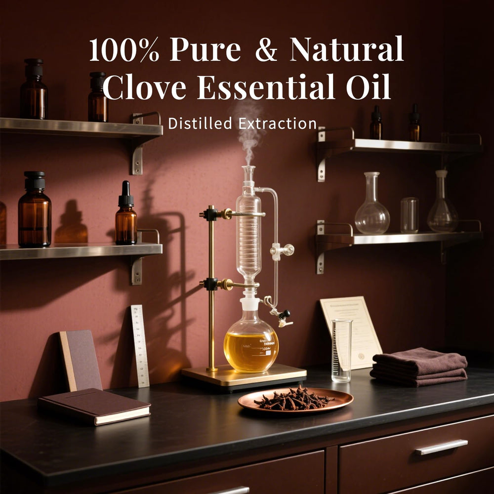 SU JUABA Clove Essential Oil used in hair care for a healthy scalp