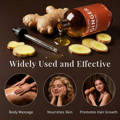 SU JUABA Ginger Oil amber packaging preserves aroma.
