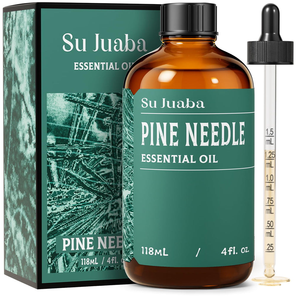 SU JUABA pine needle essential oil bottle for diffusing and DIY projects