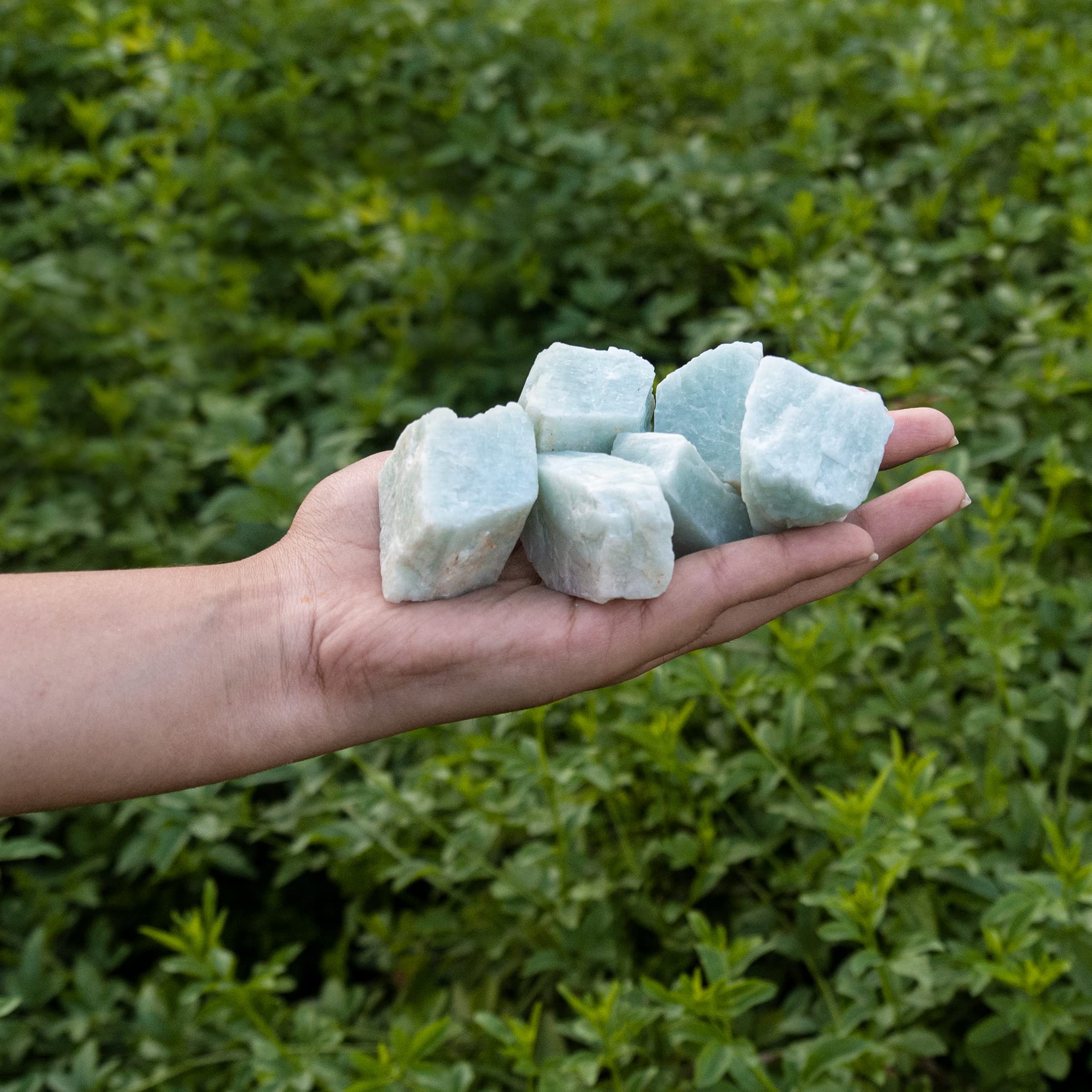 SUBSH Amazonite healing stones bring soothing ambiance to spaces.