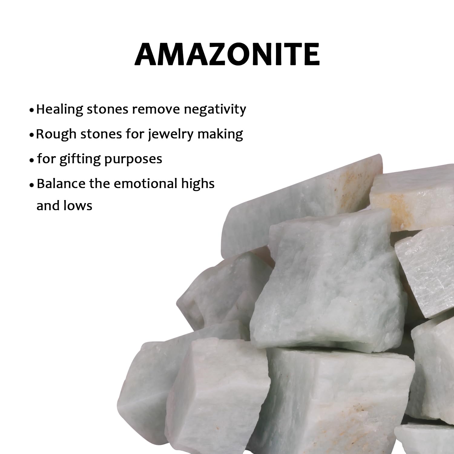 SUBSH Amazonite jewelry craft gems for unique handmade pieces.