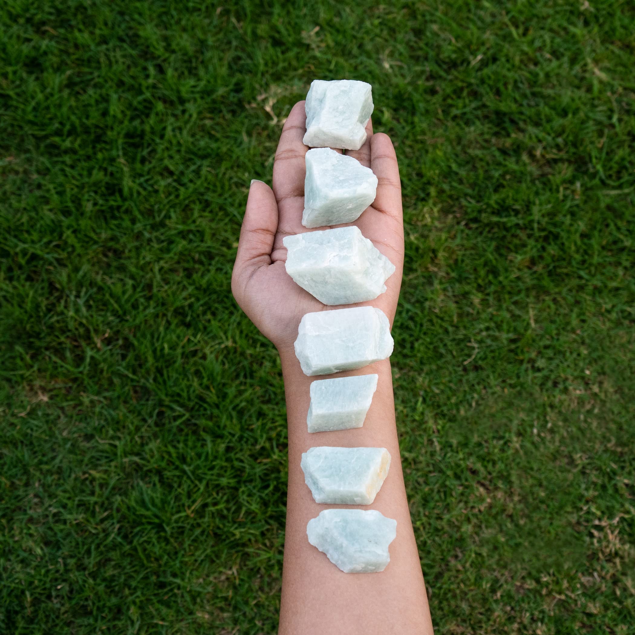 SUBSH Amazonite Reiki decor stones add serene energy.