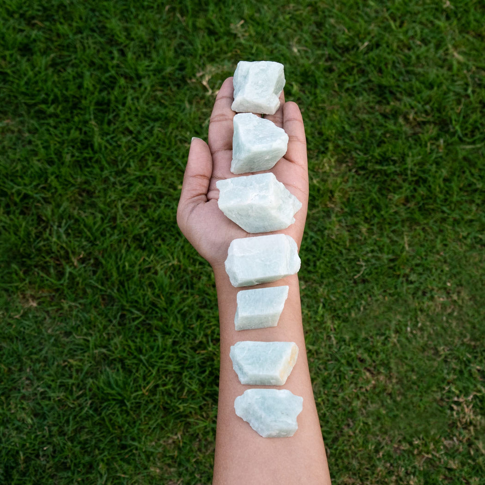SUBSH Amazonite Reiki decor stones add serene energy.