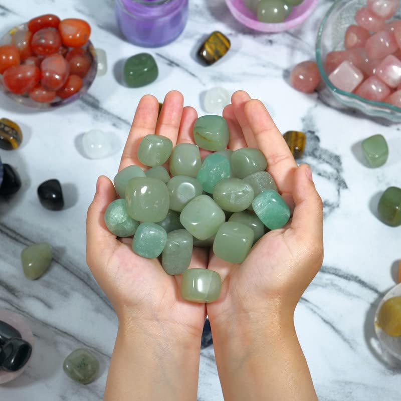 SUBSH Green Aventurine Hesling Stones bulk pack supports gifting and hobby use