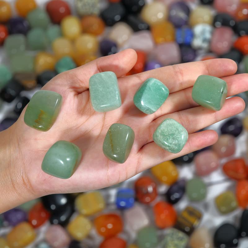 SUBSH Green Aventurine Hesling Stones meditation kit for desk or altar rituals