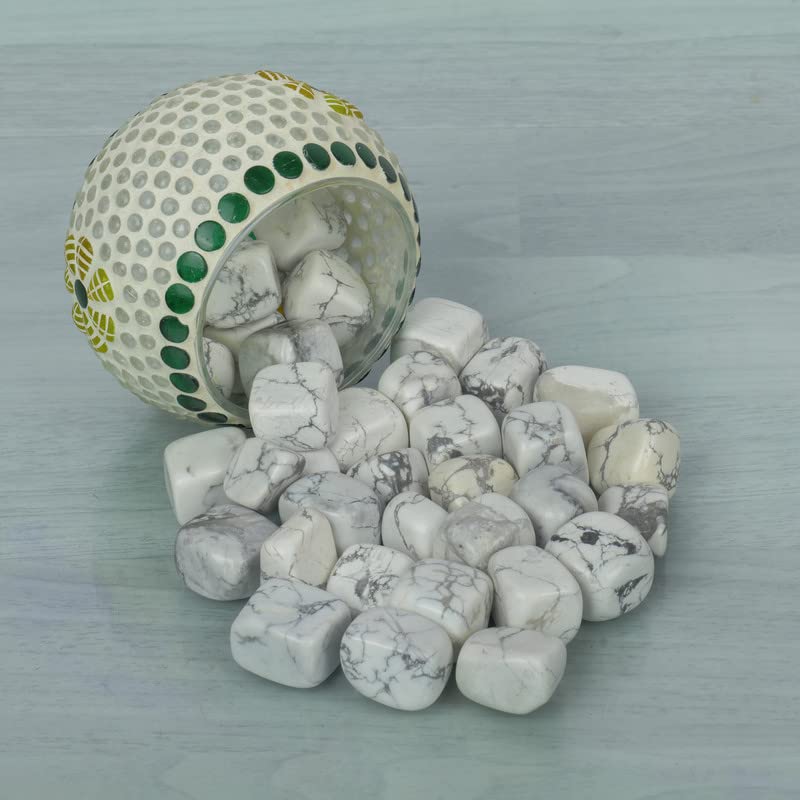 SUBSH Howlite meditation stones in hand support calm focus.