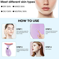 Suenohyu face and neck massager portable and ergonomic for daily routines.
