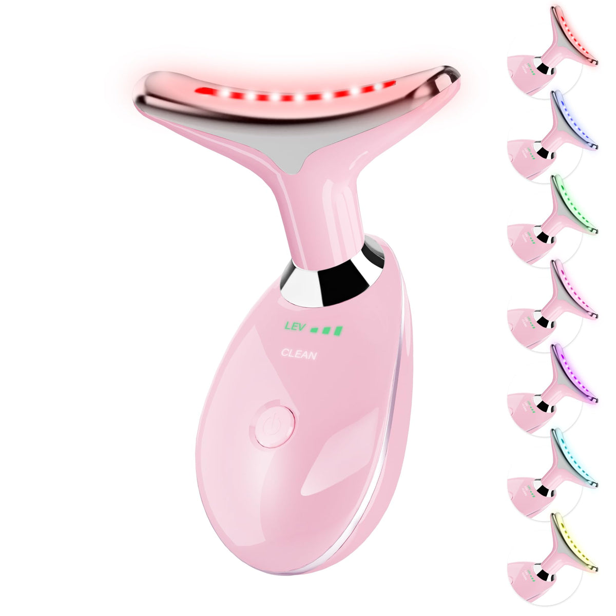 Suenohyu facial massager with dolphin design in pink for portable skincare.