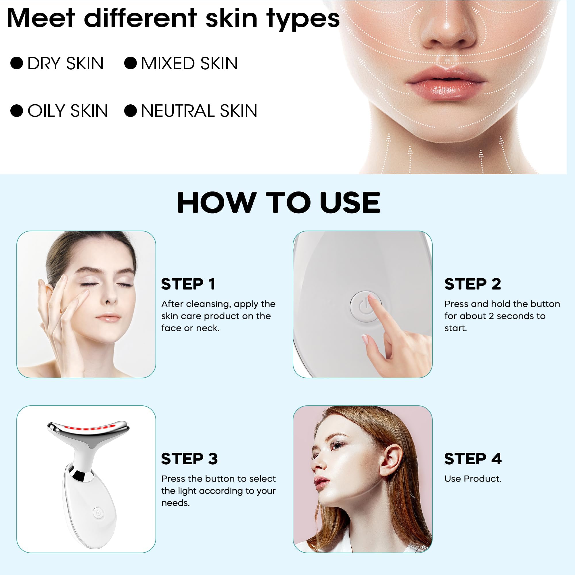 Suenohyu seven-color LED therapy wand for customizable facial treatments.