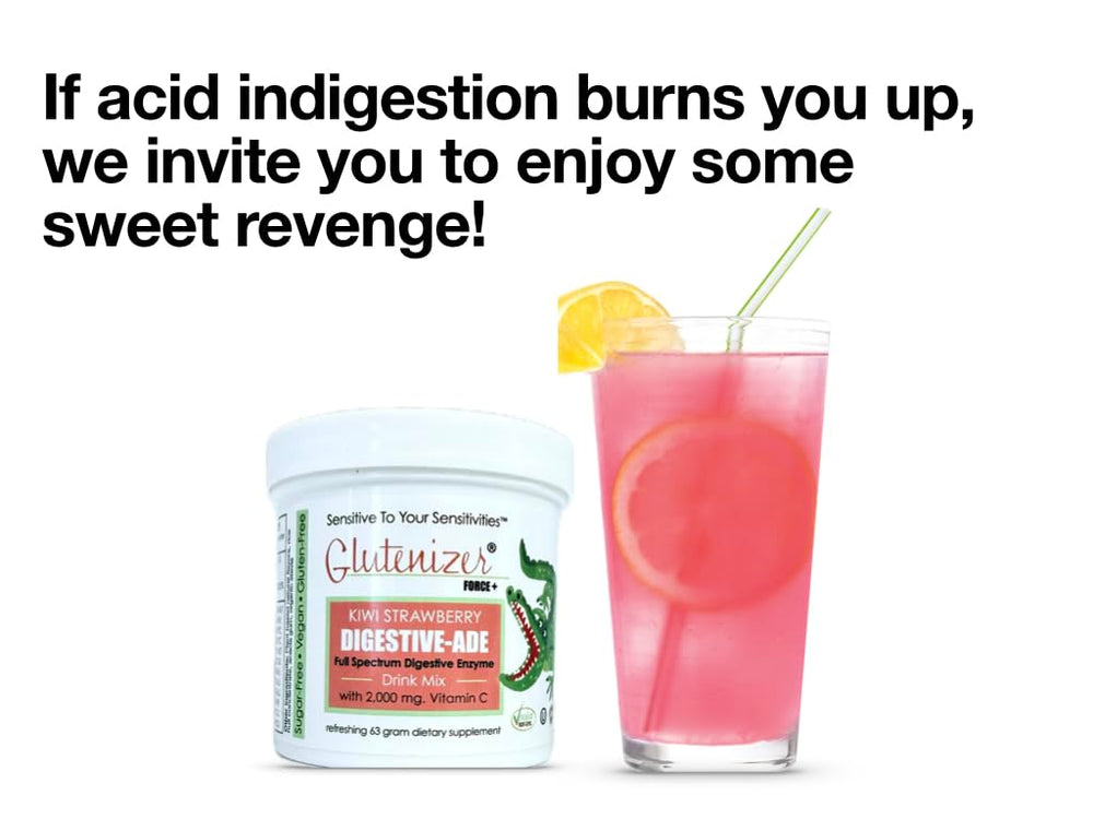 Kiwi-Strawberry ingredients highlight natural enzyme blend for digestion support.