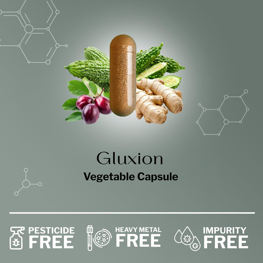 SugarMD GLUXION pour-capsules ideal for quick daily routine support.