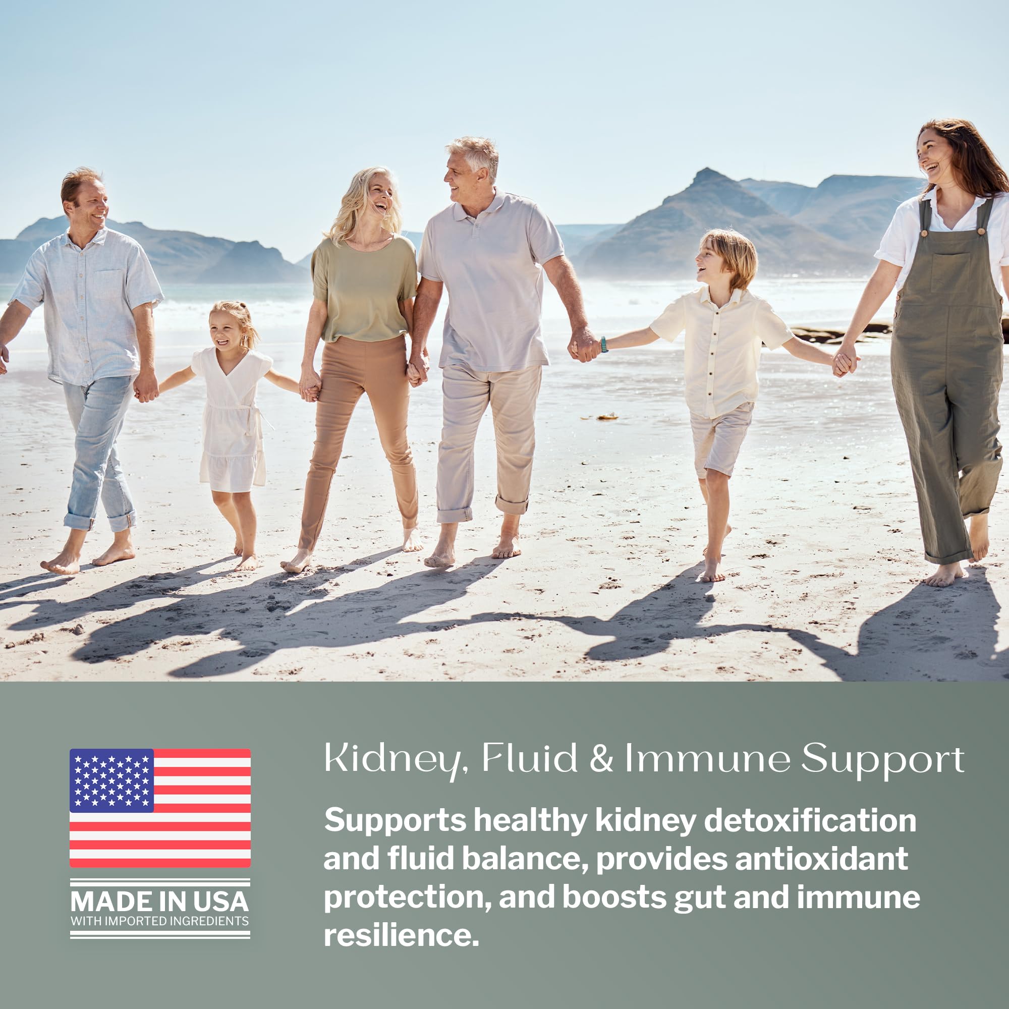 SugarMD Kidney Support nutrition facts highlighting non-GMO and gluten‑free features