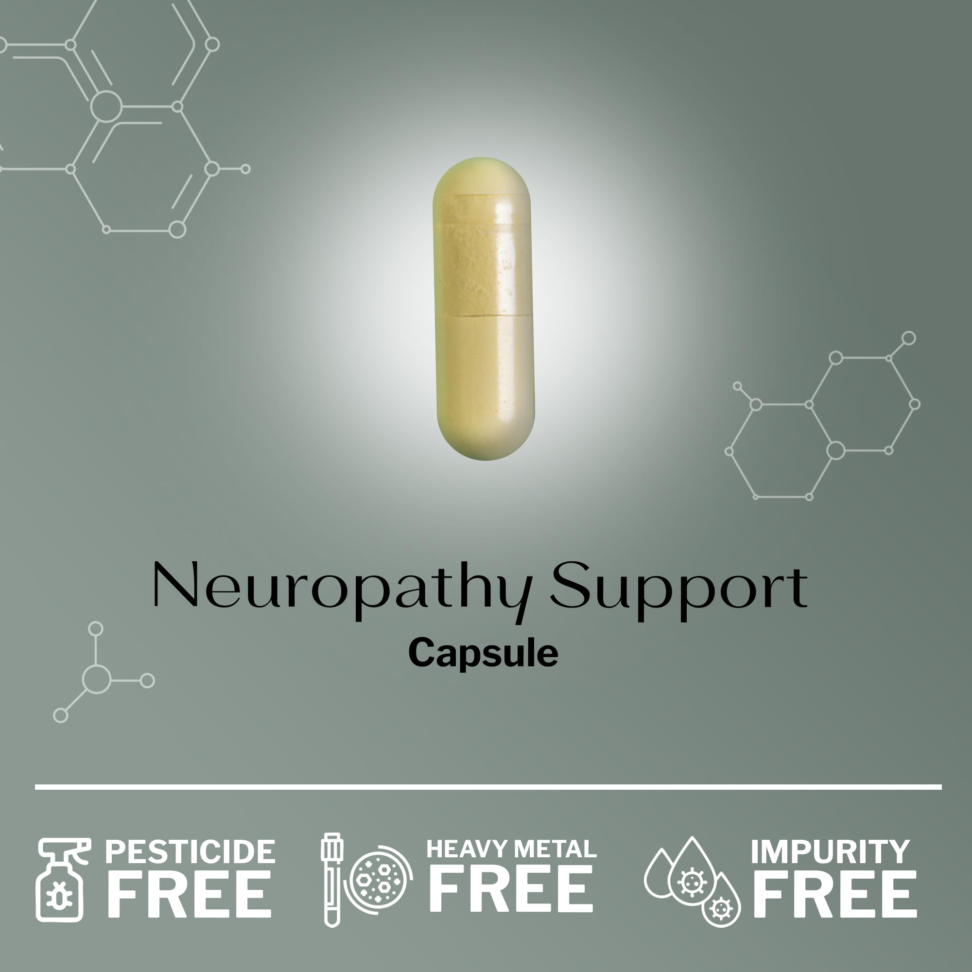 SugarMD Neuropathy bottle pouring capsules suggesting convenient daily use.