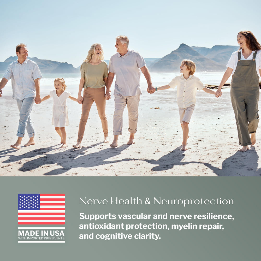 SugarMD Neuropathy capsules with a glass of water for easy daily intake.