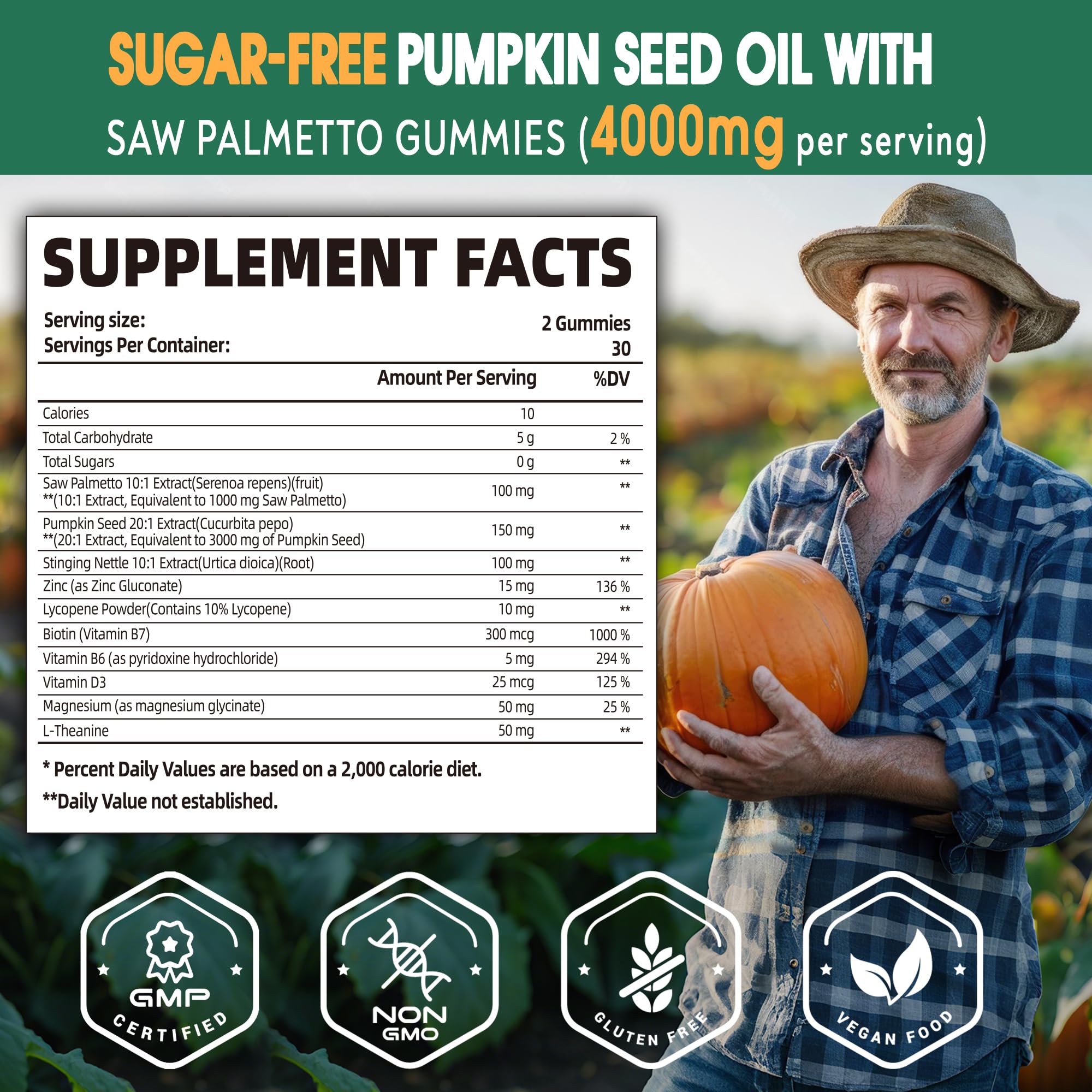 SUGAWITA pumpkin-seed-oil gummies lemon closeup for easy daily use.
