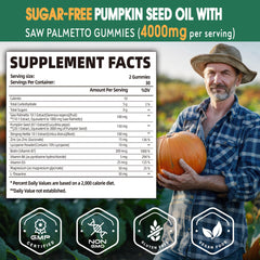 SUGAWITA pumpkin-seed-oil gummies lemon closeup for easy daily use.