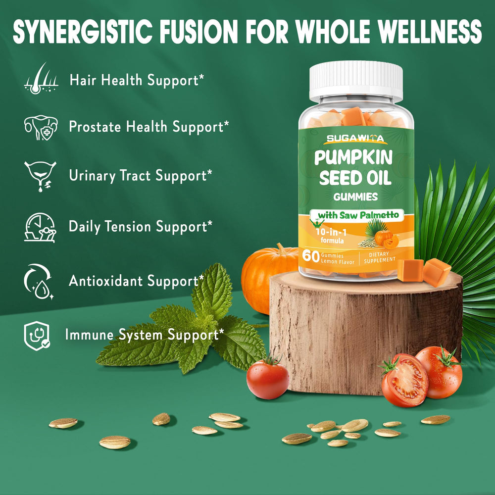 SUGAWITA nettle root ingredient panel featured in gummy bottle.