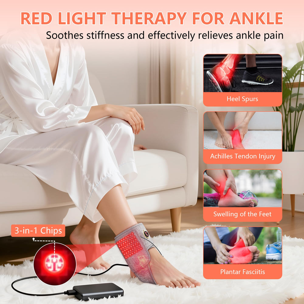SUHZF ankle wrap heat levels control offers personalized warmth for post-activity relief.