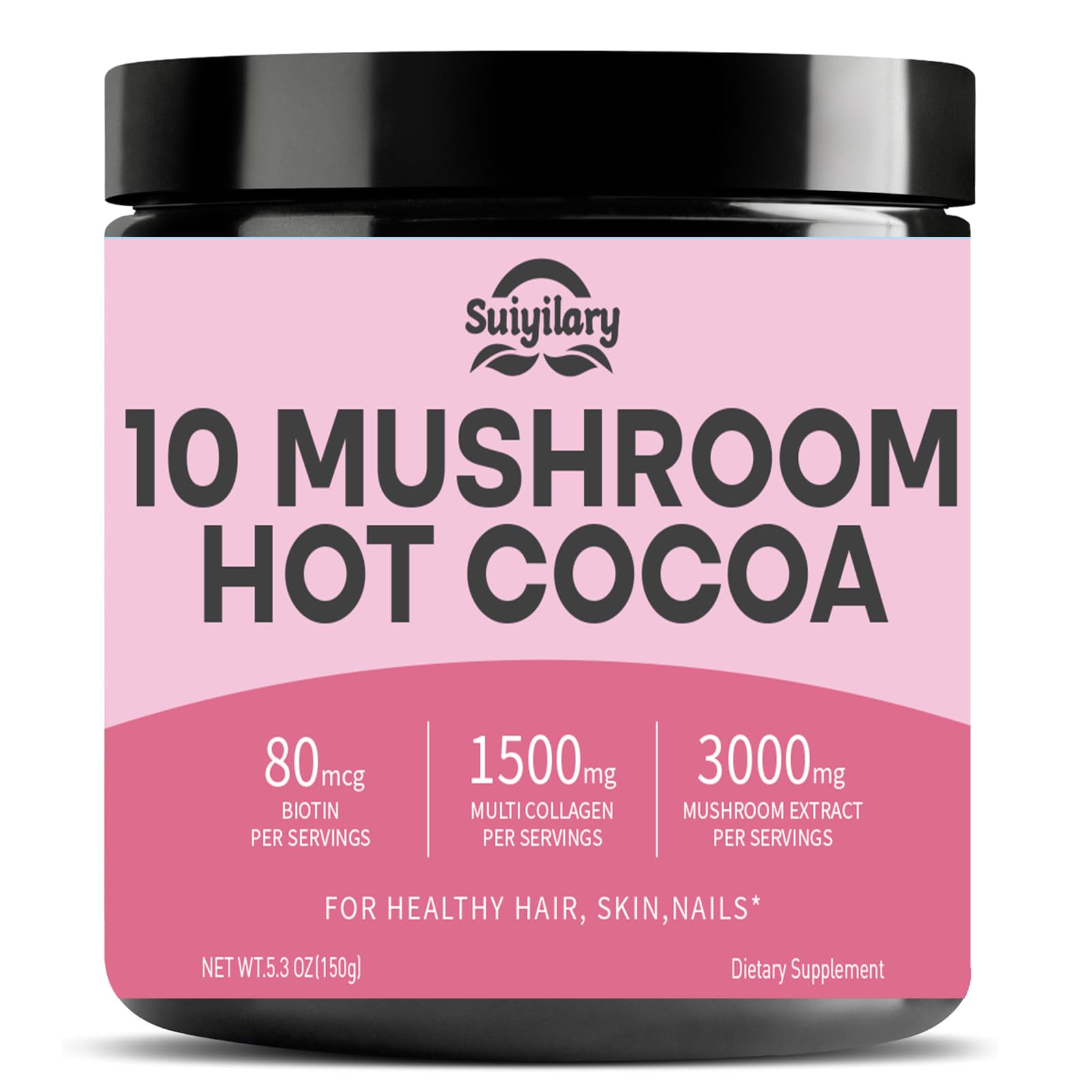 Suiyilary hot cocoa cup with froth for a comforting, sugar-free treat.