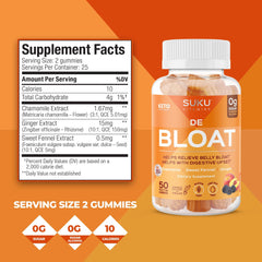 SUKU Debloat capsules arranged to illustrate simple daily supplementation