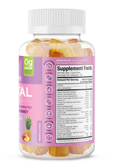 SUKU Prenatal Gummies label highlighting folate and D3 for fetal support