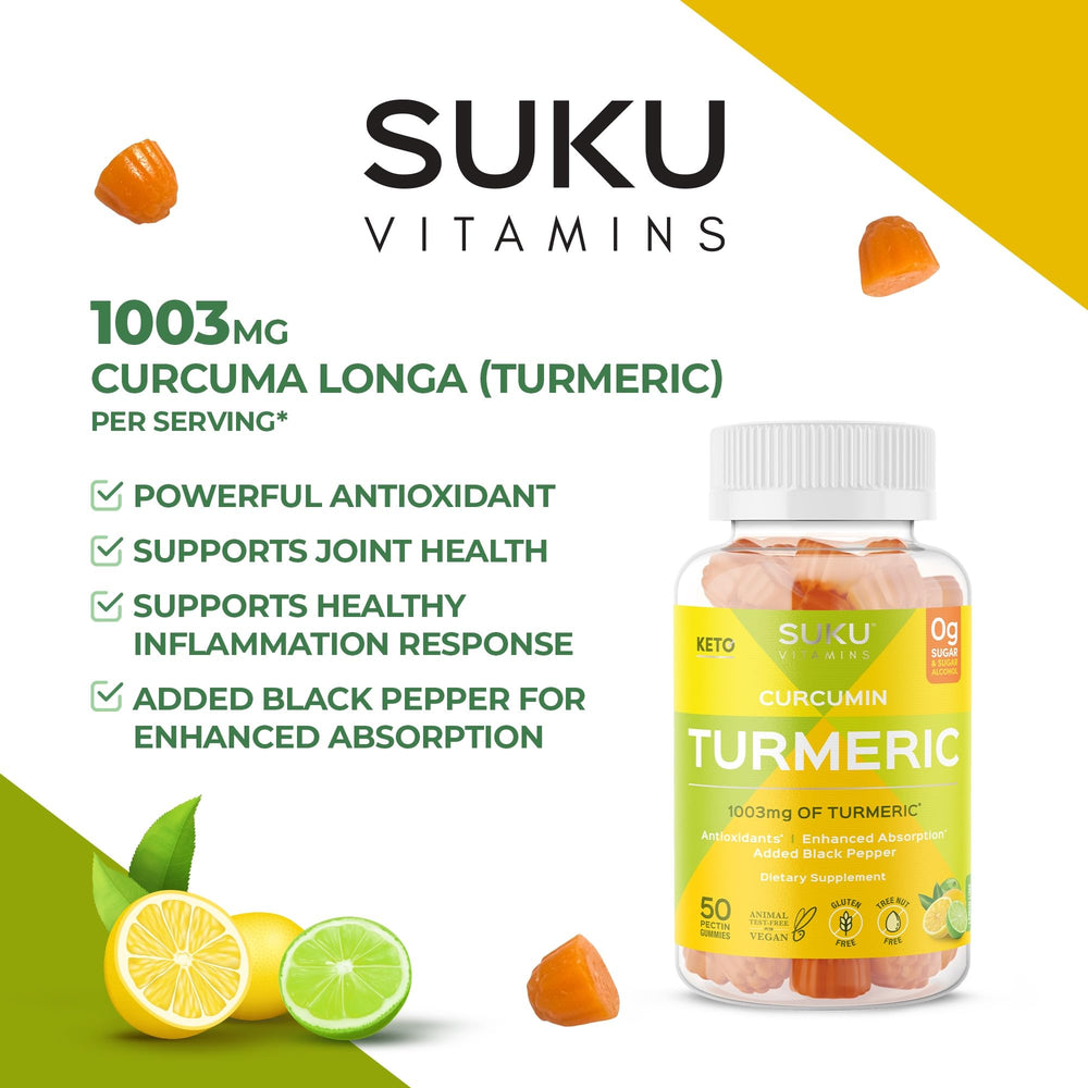 Sugar-free SUKU gummies label for keto-friendly snacking