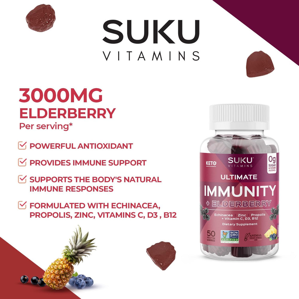 SUKU non-GMO gluten-free seal on packaging for clean ingredients